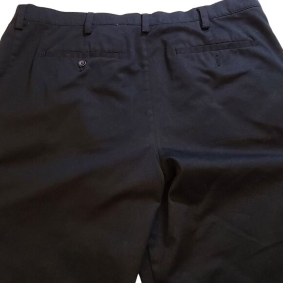 Merona Slacks Men's Black Pleated Tailored Classic sz 38/32 - Picture 9 of 13